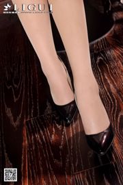 Model Amily "Lange benen Vleeskousen Hoge hak OL Beauty" [丽 柜 LiGui] Mooie benen en jade voet