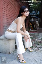 Модель Каруру "Уличное шоу знатоков моды по ногам" [丽 柜 LiGui] Silk Foot Photo Picture