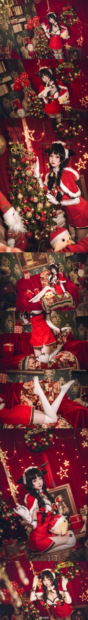 웨이 보 뷰티 Coser Shima Aoi "Azur Lane, Big Tide, Reindeer and Christmas Gifts"
