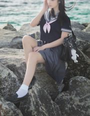 [COS Welfare] Anime blogueur Nan Tao Momoko - Blue jk