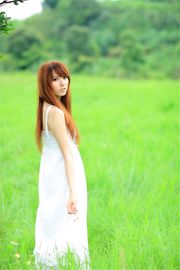 대만 자매 Xiaojing "농장의 초여름 전원 풍경"아름다운 흰색 치마 시리즈