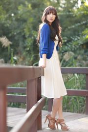 한국 여신 이얼 휘 "야외 촬영 아름다운 롱 스커트 시리즈"